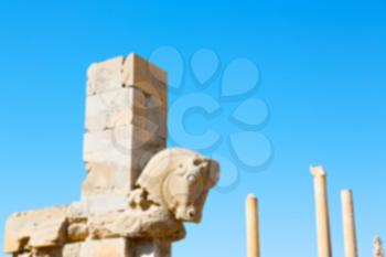 blur in iran persepolis the old  ruins historical destination monuments and ruin
