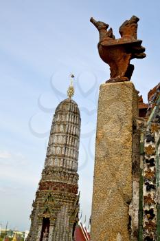  asia  bangkok in   temple  thailand abstract   cross colors roof    wat        and    colors religion mosaic  sunny
