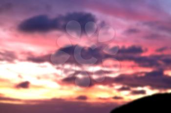 blur  in  south africa  abstract cloud and sunset background