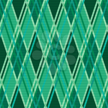 Seamless rhombic vector modern trendy colorful pattern mainly in Emerald color