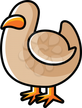 Royalty Free Clipart Image of a Chicken