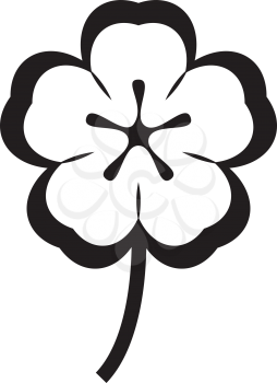 Simple thin line flower icon vector