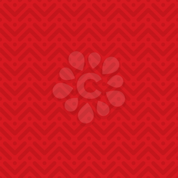 Herringbone neutral seamless pattern in flat style. Tileable vector web background in red color.