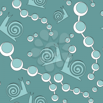 Vector. Seamless snail ornament  in color 54