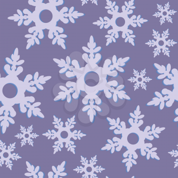 Vector. Seamless ornament snowflake  in color 475