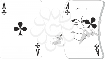 Vector. Emotional playing card set 15