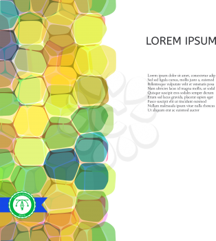 Abstract Colorful Roundish Honeycomb Background. Vector illustration