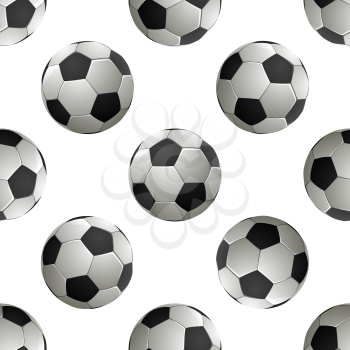Soccer football Seamless pattern. Vector illustration