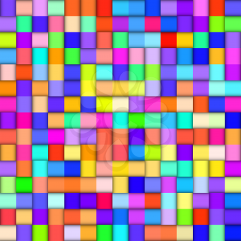 Abstract colorful background with squares. vector illustration