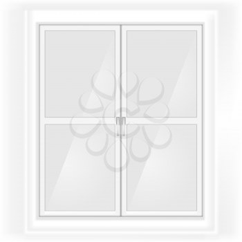 Grayscale glass doors sketch with handles inside