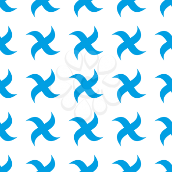 Seamless boomerang pattern on a white background