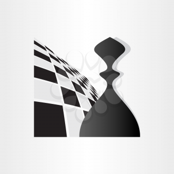 chess symbol pawn design abstract background icon
