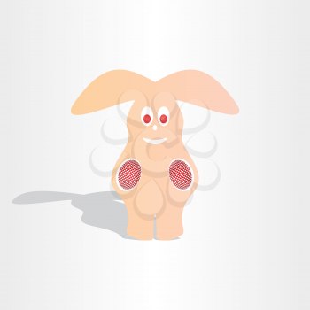 rabbit easter eggs symbol icon design element