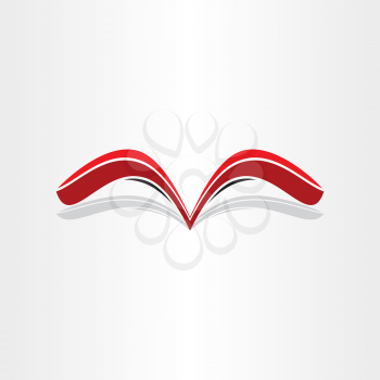red book abstract stylized design message library lettre reading bookstore paper note 