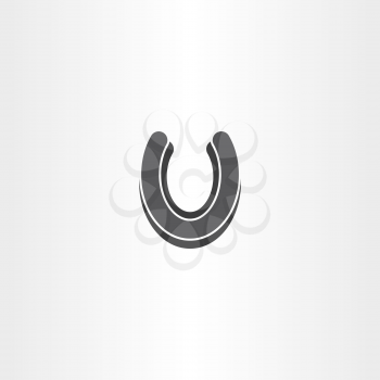 horseshoe vector luck symbol icon design