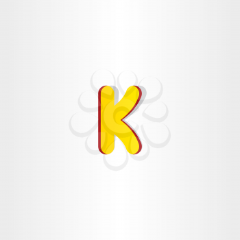 yellow letter k logo symbol design