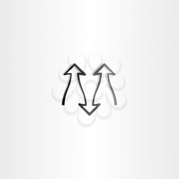 black arrow symbol design element icon 