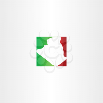 logo icon algeria map vector sign