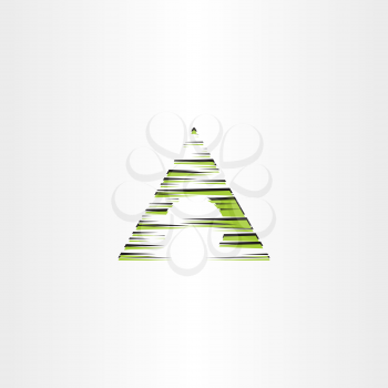 triangle a letter logo icon vector symbol