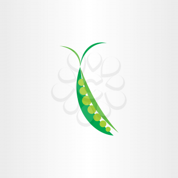 peas icon vector symbol logo design