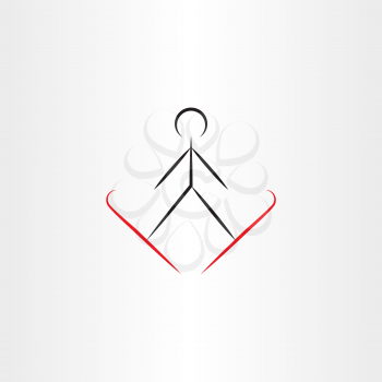 ski jump vector icon illustration design