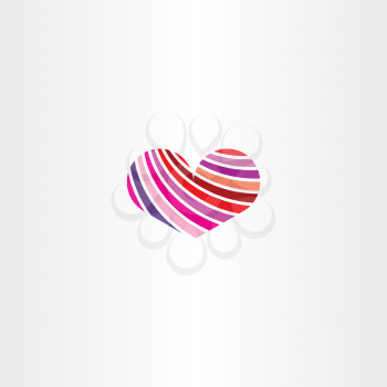 heart logo vector design element 