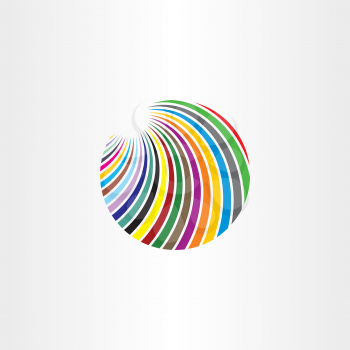 logo colorful circle abstract vector 