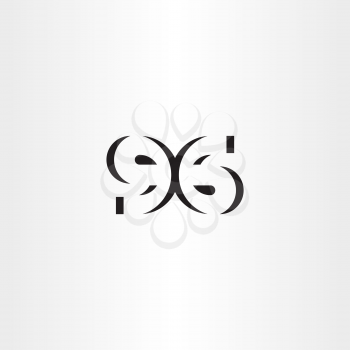 number 96 ninety six vector icon