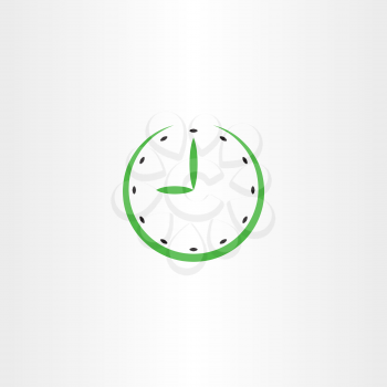 time clock vector icon symbol design