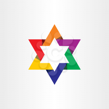 colorful star icon background symbol design element