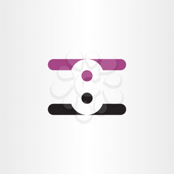 number eight 8 logo negative space design logotype 