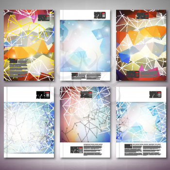 Abstract colored background, triangle design vector. Brochure, flyer or report for business, templates vector.