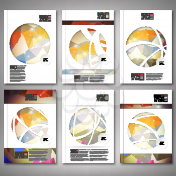 Abstract colored background, triangle design. Brochure, flyer or report for business, template vector.