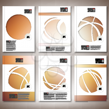 Abstract defocused brown background. Brochure, flyer or report for business, template vector.