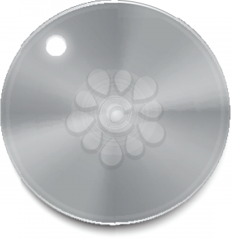 Metal volume button vector illustration, silver volume button