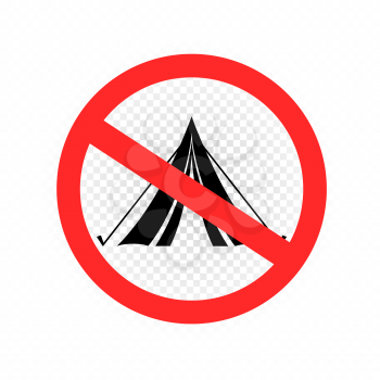 Do not set camp tent sign icon on white transparent background. No camping symbol