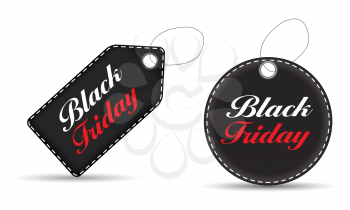 Black Friday Sale Label Vector Illustration EPS10