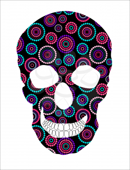 Skull Sign Isolated on White Background. Vector Illustration EPS10