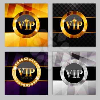 Abstract Luxury Background Set Vector Illustration EPS10