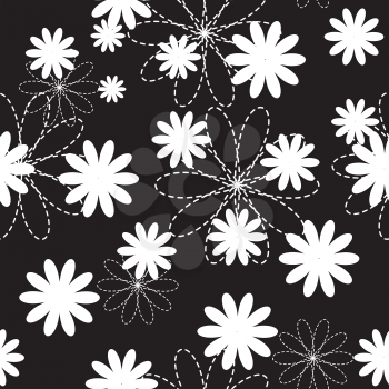 Flora Flower Seamless Pattern Design Vector Illustartion EPS10