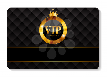 Gold VIP Members Card Vector Illustration EPS10