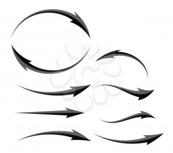 Abstract Vector Arrow Icon Template. Vector Illustration of Cursor Arrow. EPS10