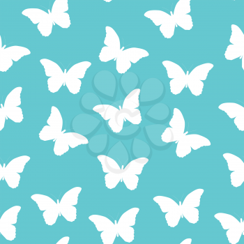Butterfly Seamless Simple Pattern Background Vector Illustration EPS10