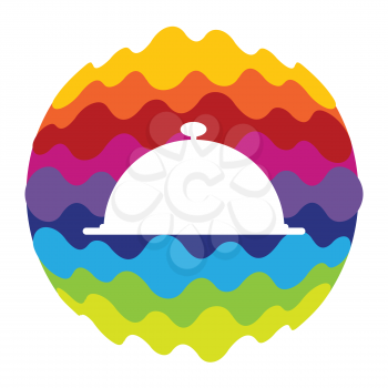 Food and Drink Rainbow Color Icon for Mobile Applications and Web EPS10
