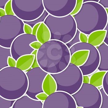 Seamless Pattern Background from Berrys Vector Illustration. EPS10