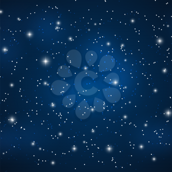 Star Sky Vector Illustration on Background EPS10