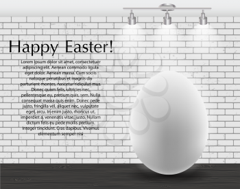 Easter Background Vector Illustration for Text. EPS10