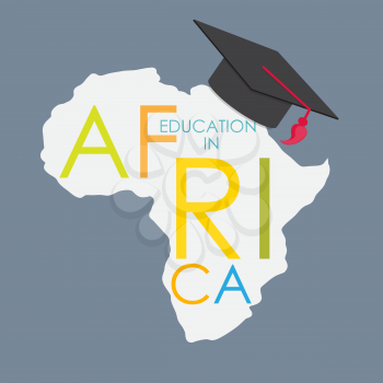 Business School Education in Africa Concept Vector Illustration EPS10