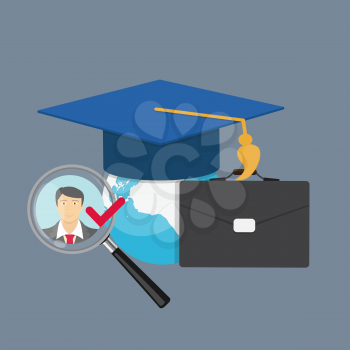 Business Education Concept. Trends and innovation in education. Vector Illustration EPS10