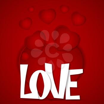 St Valentines  Day Greeting Card Vector Illustration EPS10